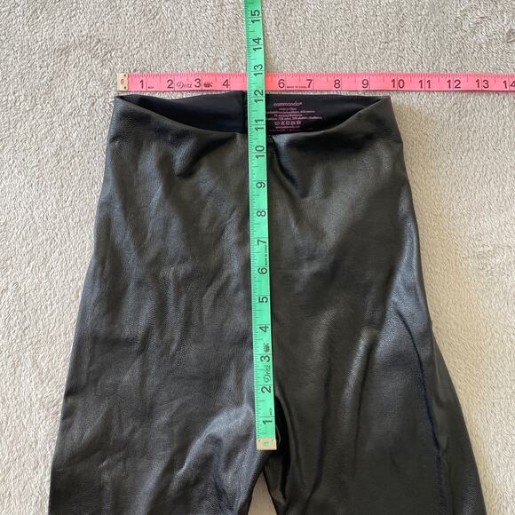 Commando Pants Womens Small Black Faux Leather Leggings High Rise Capsule - Picture 5 of 6